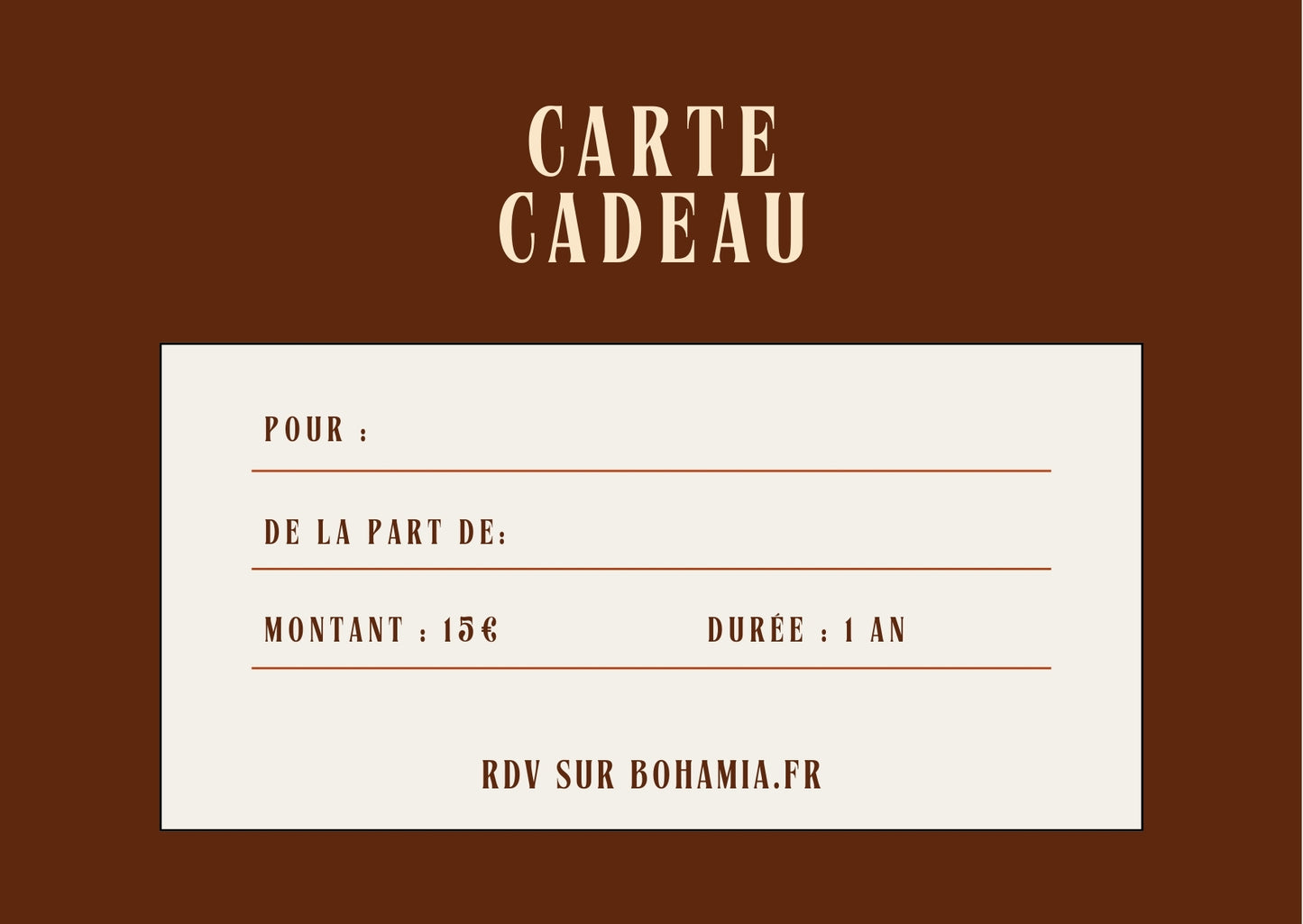 Cartes Cadeaux