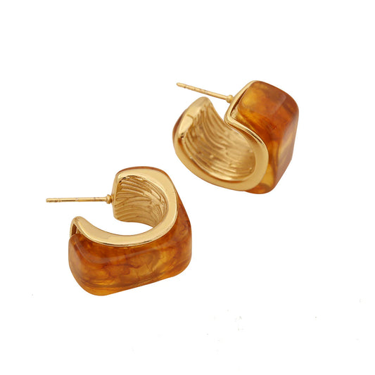 Boucles d'oreilles Ambre